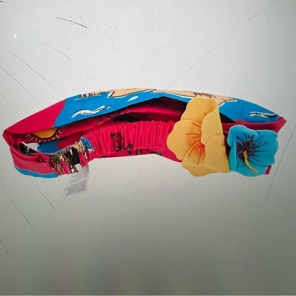 Dolce and Gabbana Printed Elastic Headband with Tags - Picture 8 of 9
